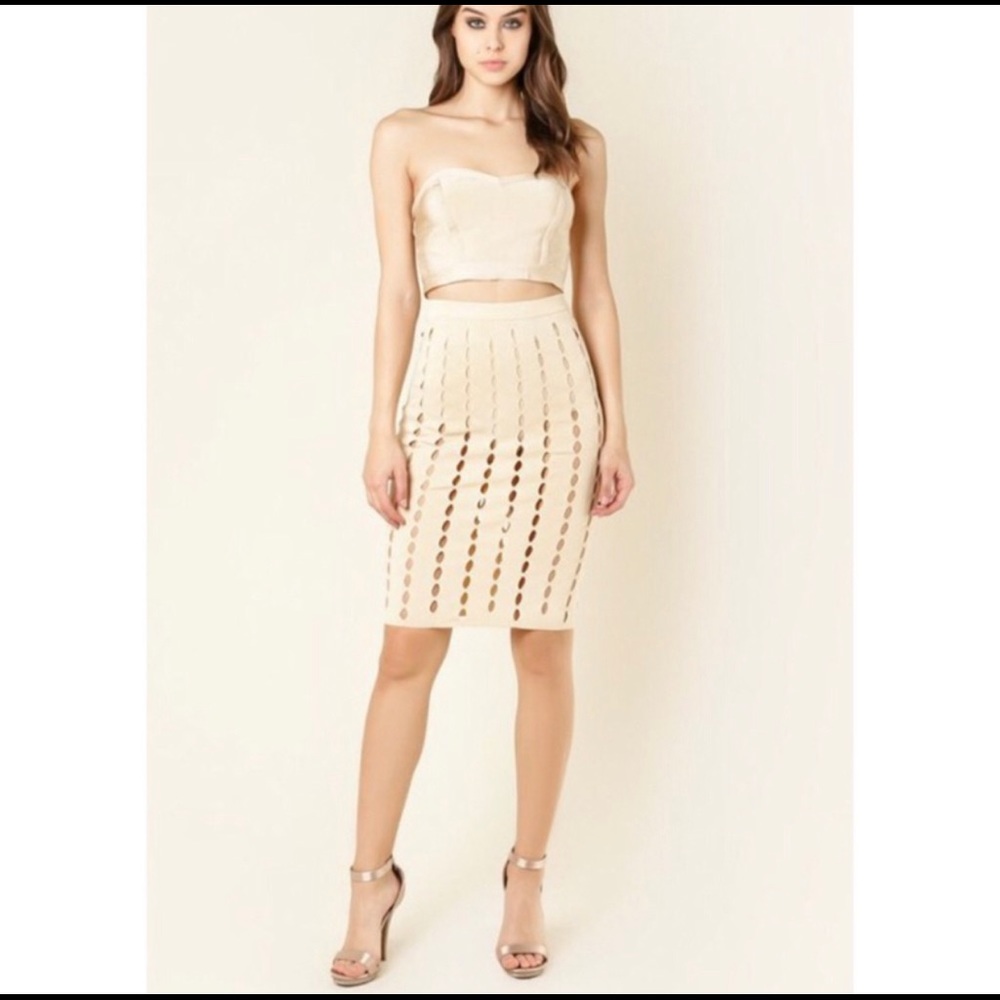 New WOW Couture Open Weave Skirt
